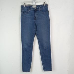 Everlane Womens Jeans Sz 29 Tall Mid Rise Skinny Stretch Denim Blue